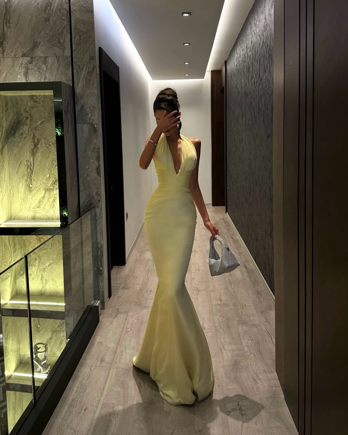 Goddess Exclusive Sunset Silk Gown