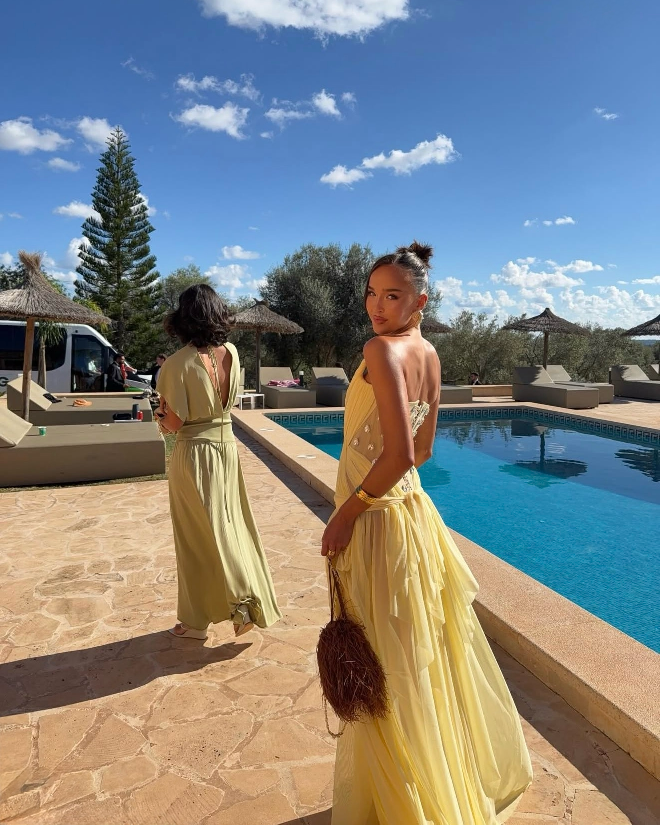 OXA Couture Aurelia gown in Yellow