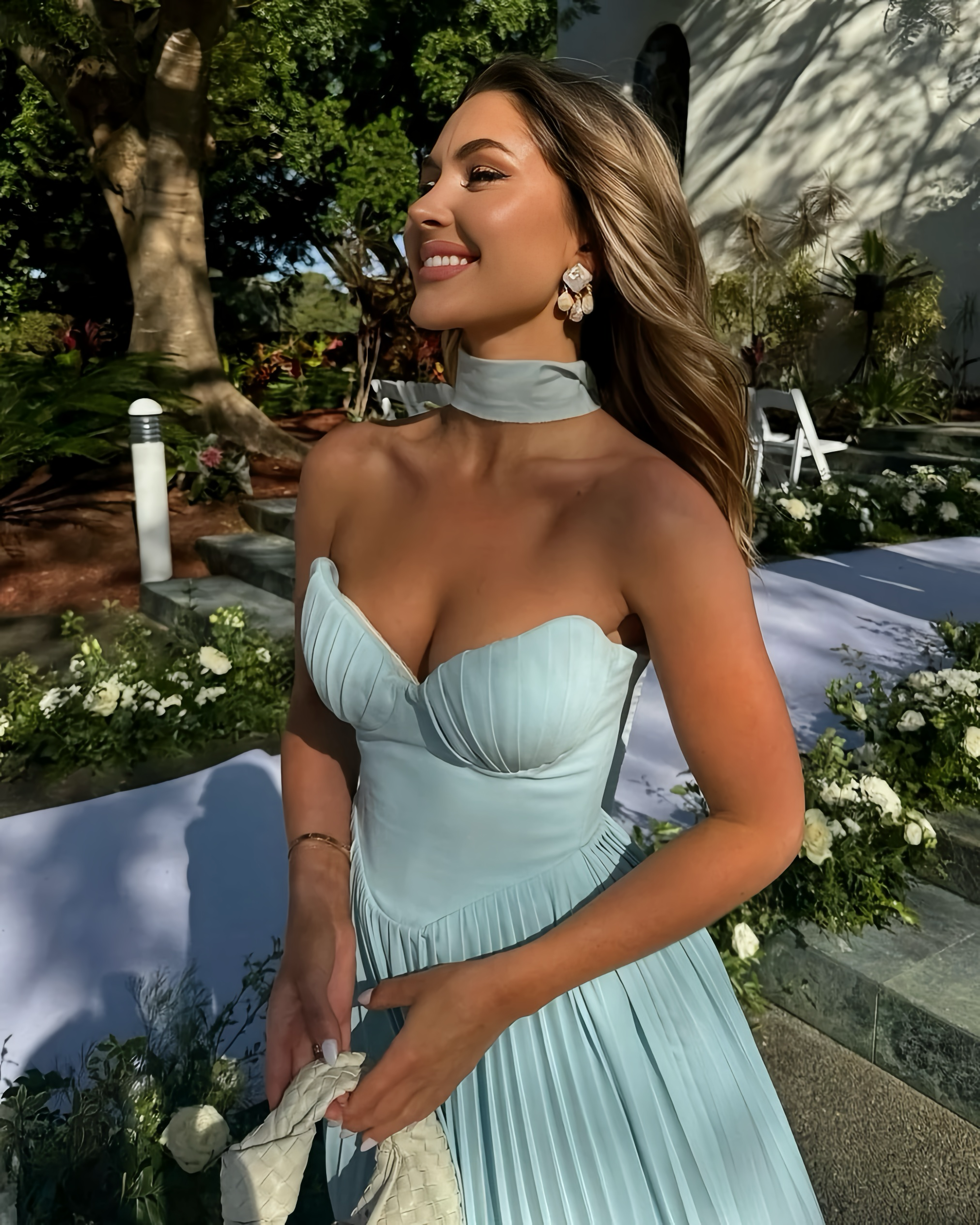 House of CB Marcella Ocean Blue Maxi Dress