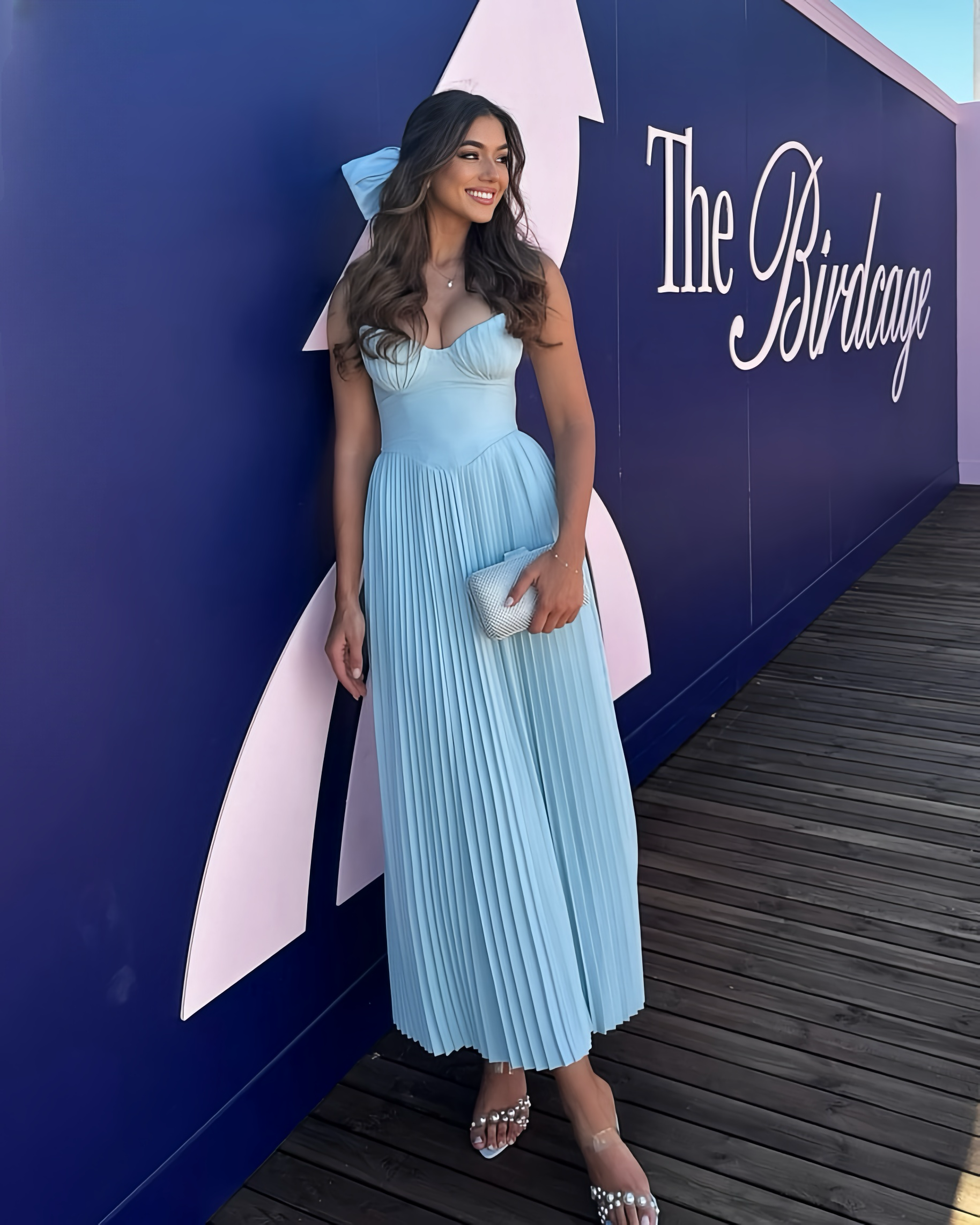 House of CB Marcella Ocean Blue Maxi Dress
