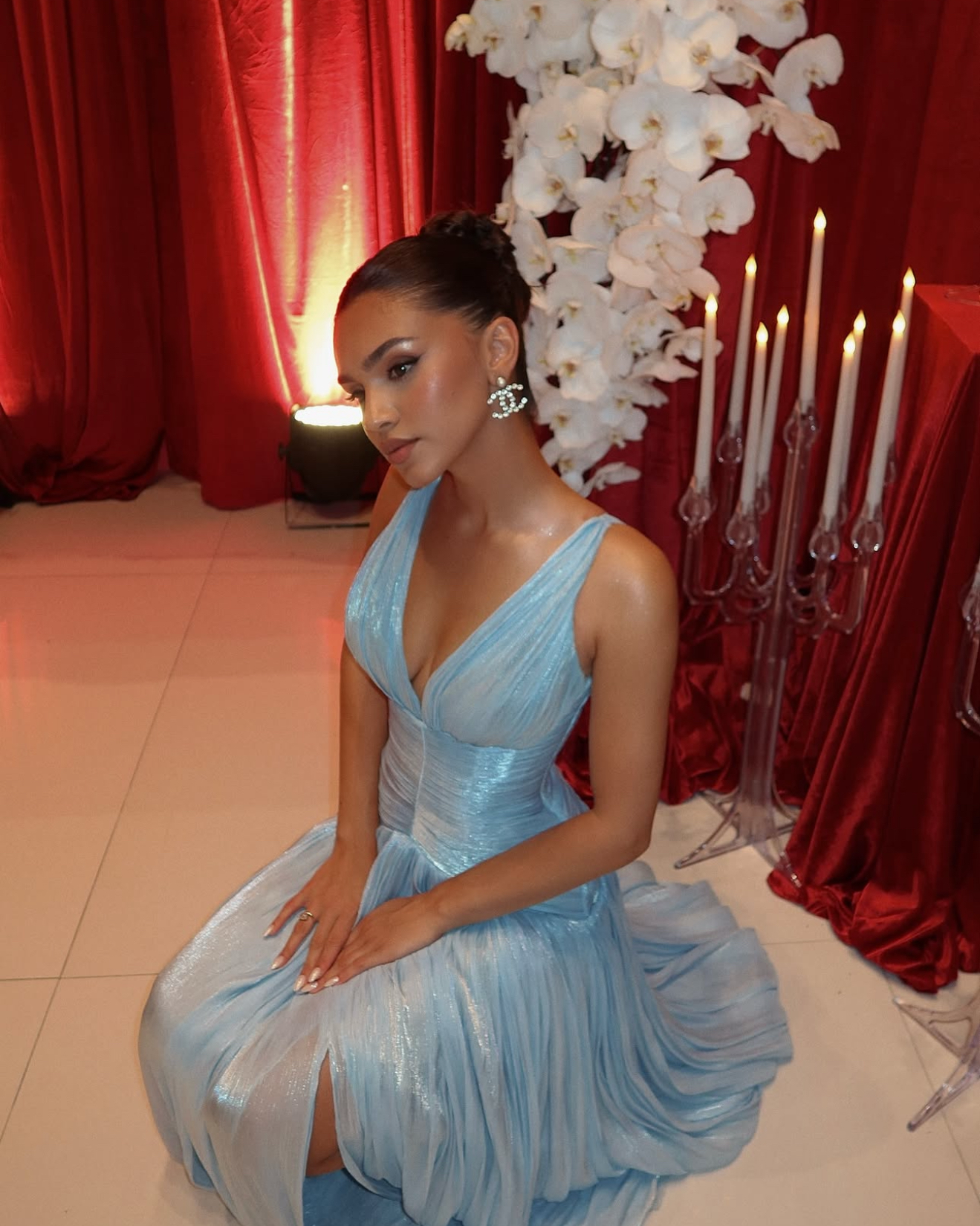 Aiahmariage Maxi Blue Dress
