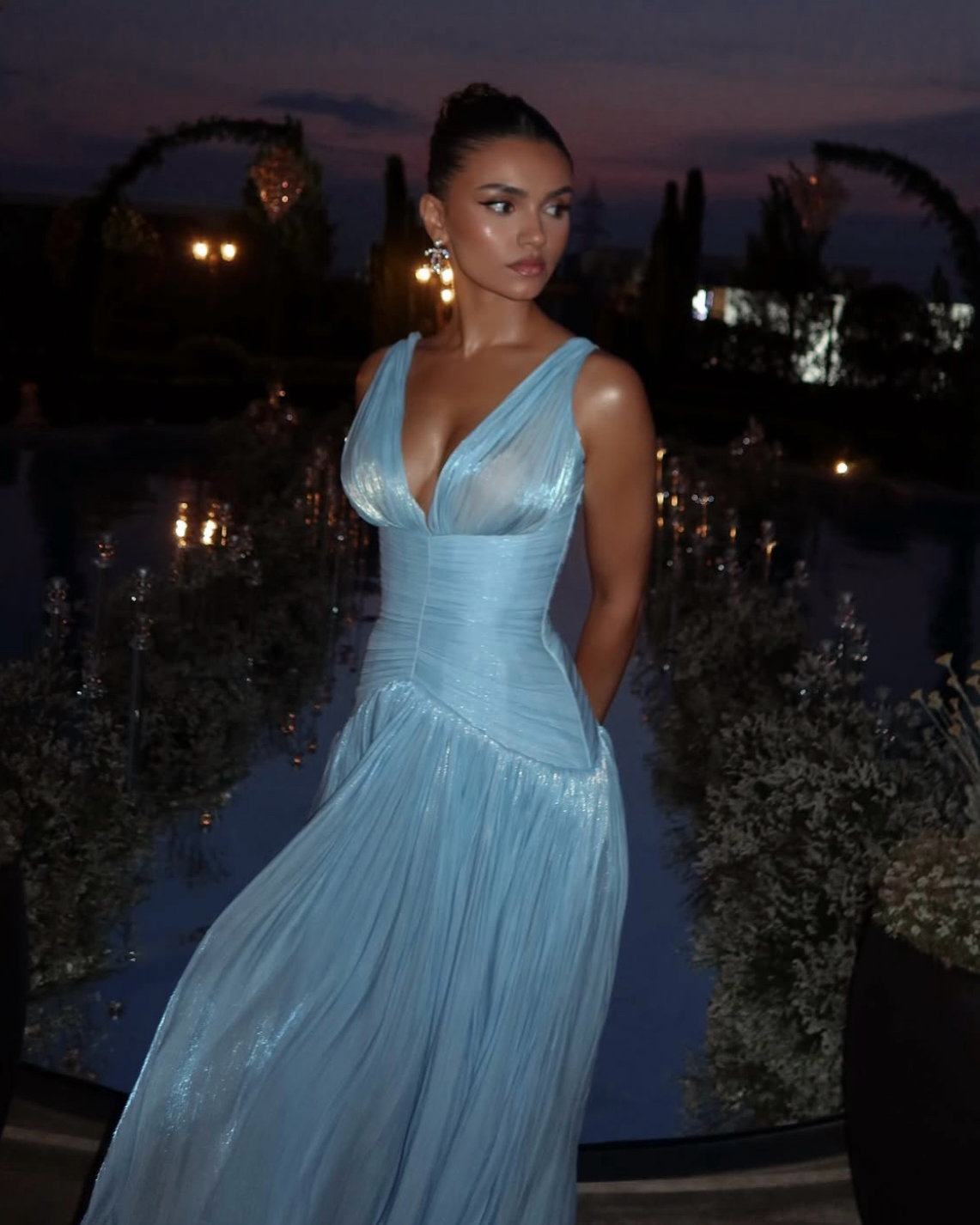 Aiahmariage Maxi Blue Dress