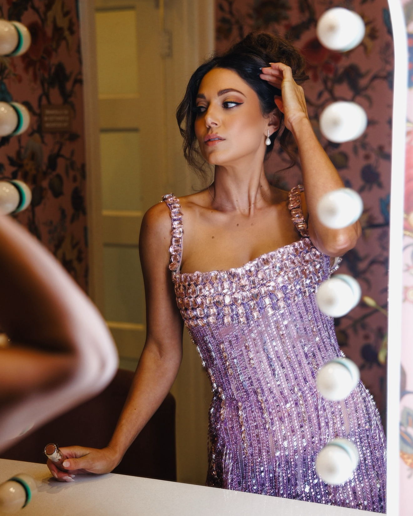 Albina Dyla Strap Corset Long Dress