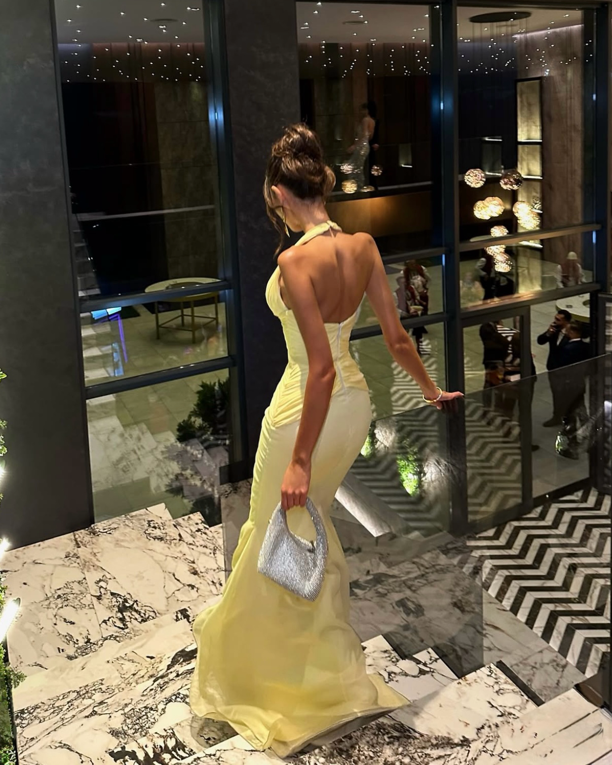 Goddess Exclusive Sunset Silk Gown