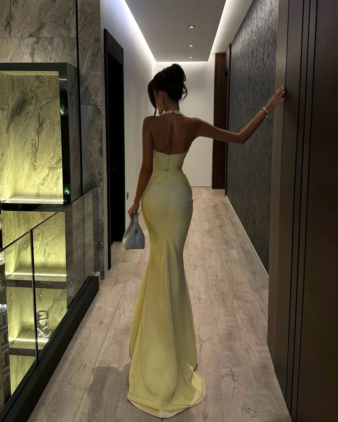 Goddess Exclusive Sunset Silk Gown