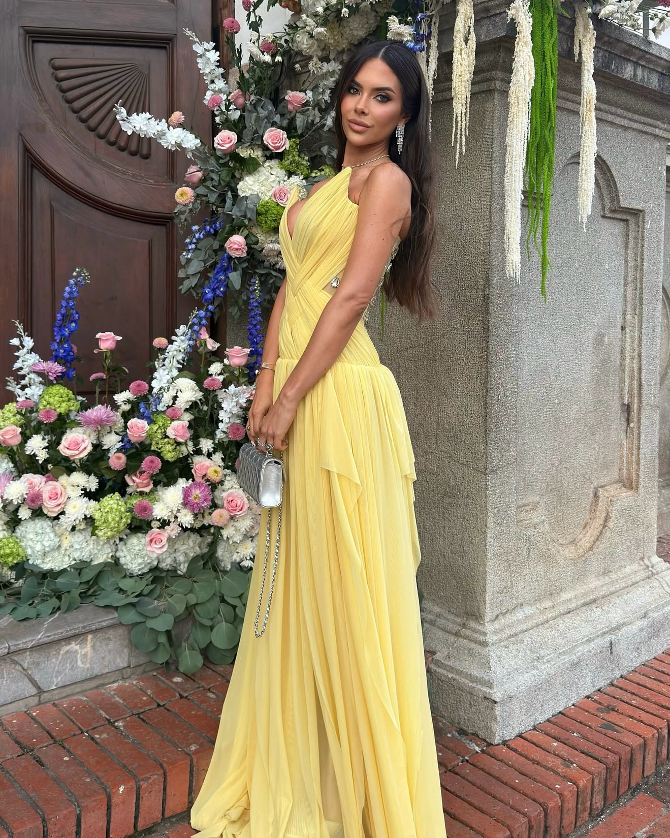 OXA Couture Aurelia gown in Yellow