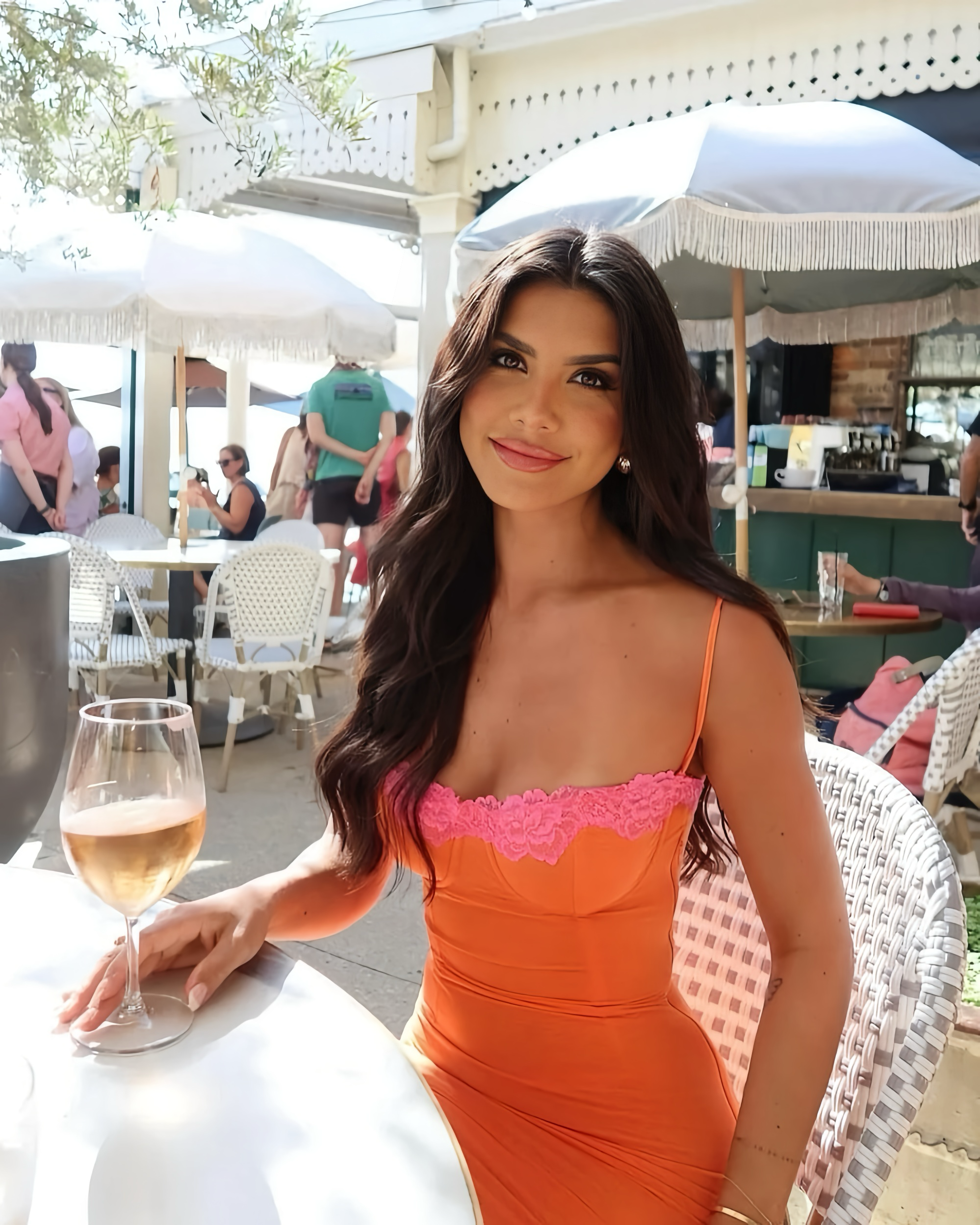 House of CB Aiza Flame Orange Dress