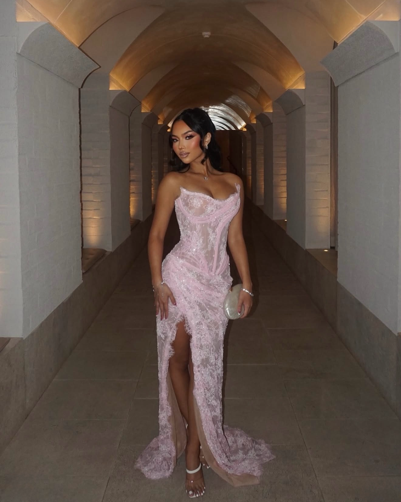 Zaure Pink Serena Dress Hire Melbourne Australia